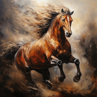 Horse Rearing Canvas